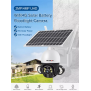 Telecamera 1080P 4MP CCTV IP Camera H.265 Visione notturna P2P Remote Wireless con pannello solare e Batteria