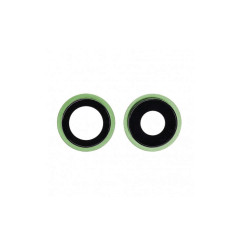Lente Fotocamera Anteriore con Contorno iPhone 12/12 Mini (Verde)