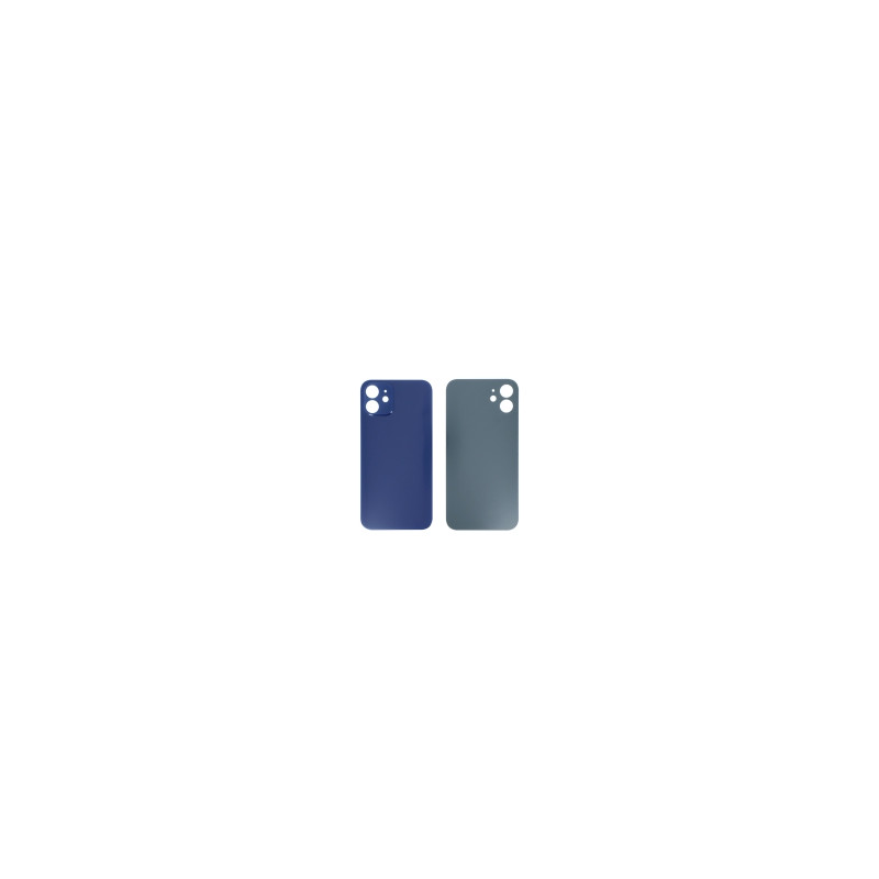 Vetro Scocca Posteriore Blu iPhone 12 (Large Hole)