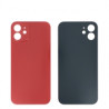 Vetro Scocca Posteriore Rosso iPhone 12 (Large Hole)