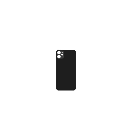 Vetro Scocca Posteriore Nero iPhone 11 (Big Hole)