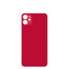 Vetro Scocca Posteriore Rosso iPhone 11 (Big Hole)