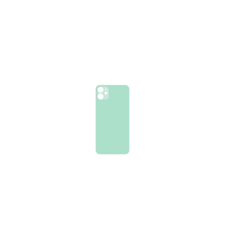 Vetro Scocca Posteriore Verde iPhone 11 (Big Hole)