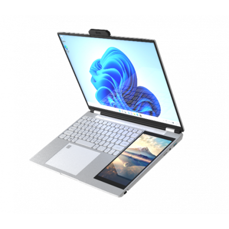 Laptop Windows 11 Doppio Display 15,6 + 7'' Touchsscreen FHD Quadcore 16GB ram Pipo W15E-5105