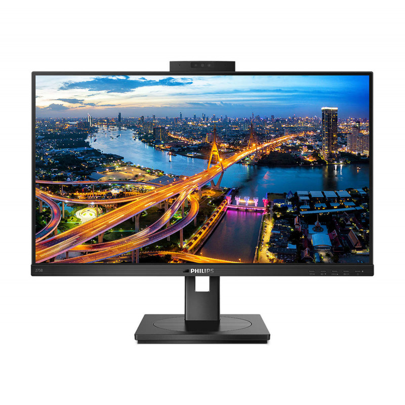 Monitor 27'' IPS webcam - Philips 275B1H/00 - 2K QHD 16:9 4ms 75Hz 350nits  - DisplayPort + DVI + HDMI MM - Pivot altezza