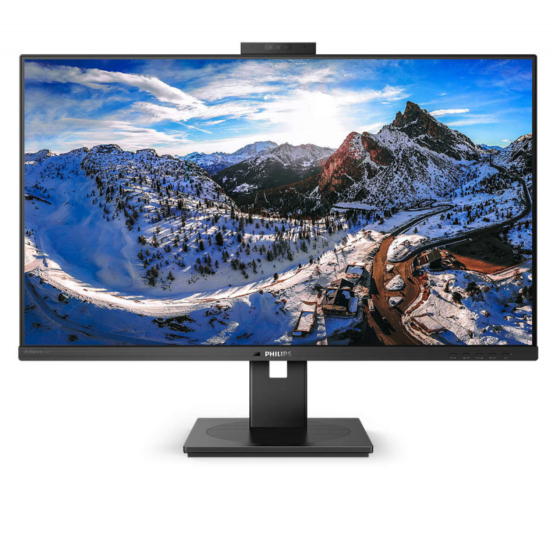 Monitor 32'' IPS webcam - Philips 326P1H/00 - 2K QHD 16:9 4ms 75Hz 350cd/m2 - HDMI + DisplayPort 3 + USB C + LAN - PIVOT altezza