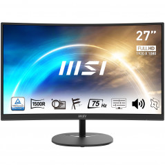 MON 27VA HDMI VGA LED FHD CURVED MSI PRO MP271CA  BLACK 16:9 75HZ