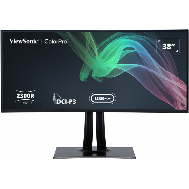 Monitor 38'' IPS curved - ViewSonic VP3881A - WQHD+ 21:9 60Hz 5ms - HDMI + DisplayPort + USB + MiniDisplayPort