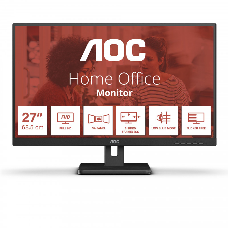 Monitor 27'' VA - AOC 27E3UM - FHD 16:9 75Hz - VGA + HDMI + DisplayPort MM VESA 100