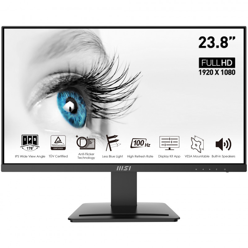 MON 23,8IPS HDMI DP BLACK MM 100HZ MSI PRO MP243X 1MS FHD 16:9 ENERGY