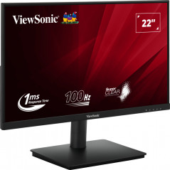 Monitor 21.5'' MVA - ViewSonic VA220-H - FHD 100Hz 1ms 16:9 - VGA + HDMI - nero