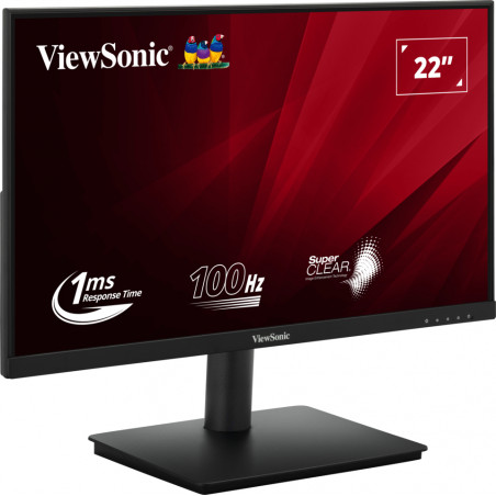 Monitor 21.5'' MVA - ViewSonic VA220-H - FHD 100Hz 1ms 16:9 - VGA + HDMI - nero