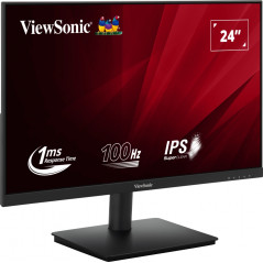 Monitor 23.8'' IPS - ViewSonic VA240-H - FHD 16:9 1ms 100Hz - VGA + HDMI - nero