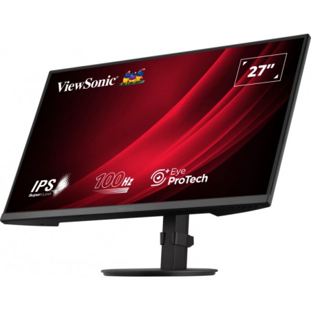 Monitor 27'' IPS - ViewSonic VA2708-HDJ - Frameless FHD 16:9 100Hz 1ms - VGA + HDMI + DisplayPort - PIVOT regolazione altezza