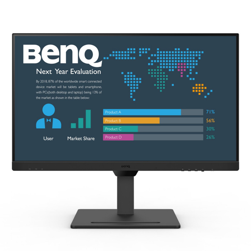 Monitor 27'' IPS - BENQ BL2790QT - HDMI + DisplayPort + USB C - 2K 2560*1440 MM - Pivot Regolabile Altezza