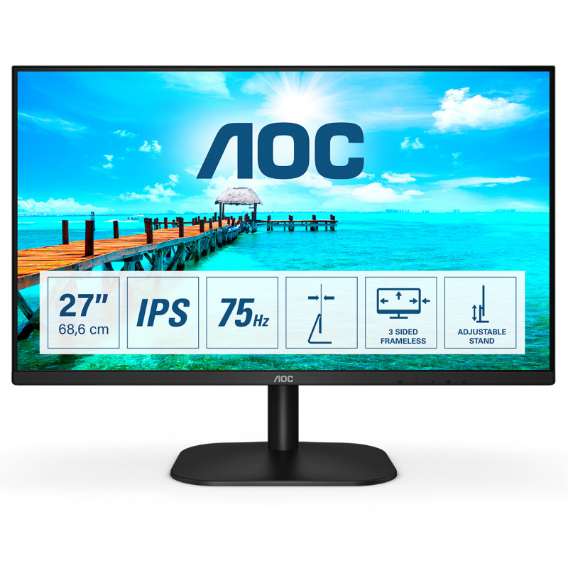 MON 27IPS HDMI VGA DVI 27B2DA MM AOC 27B2DA FRAMELESS