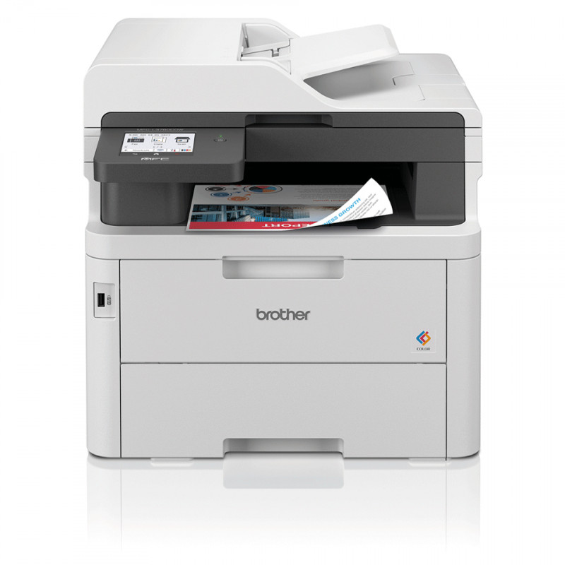 Stampante laser toner a colori - BROTHER MFCL3760CDW - WiFi + LAN + USB + FAX - scanner + A4 + 26ppm + toner nero e colori