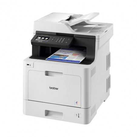 Stampante laser toner a colori - BROTHER DCPL8410CDW - WiFi + LAN - scanner + A4 + 31ppm + 4 toner colori