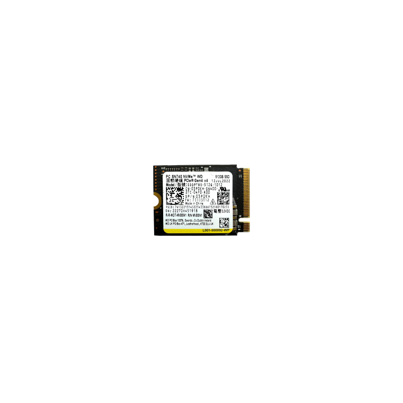 Western Digital SSD M2 NVMe (512 GB) (Ricondizionato)