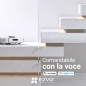 ASPIRAPOLVERE ROBOT RE4PLUS ASPIRA E LAVA CON SERBATOIO BIANCO