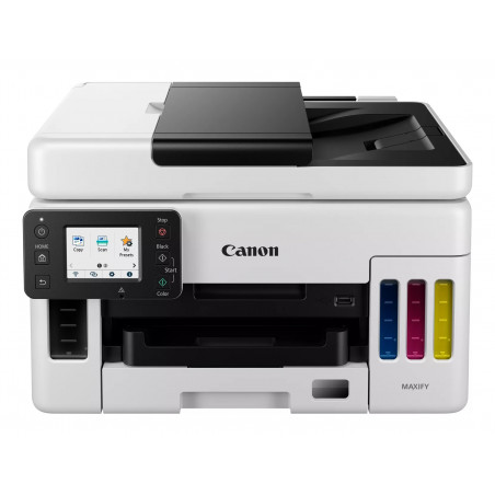 Stampante inkjet colori - Canon MAXIFY GX6050 - Scanner e Copia - USB + WiFi - Ethernet - A4 - 24PPM - 4 colori serbatoio