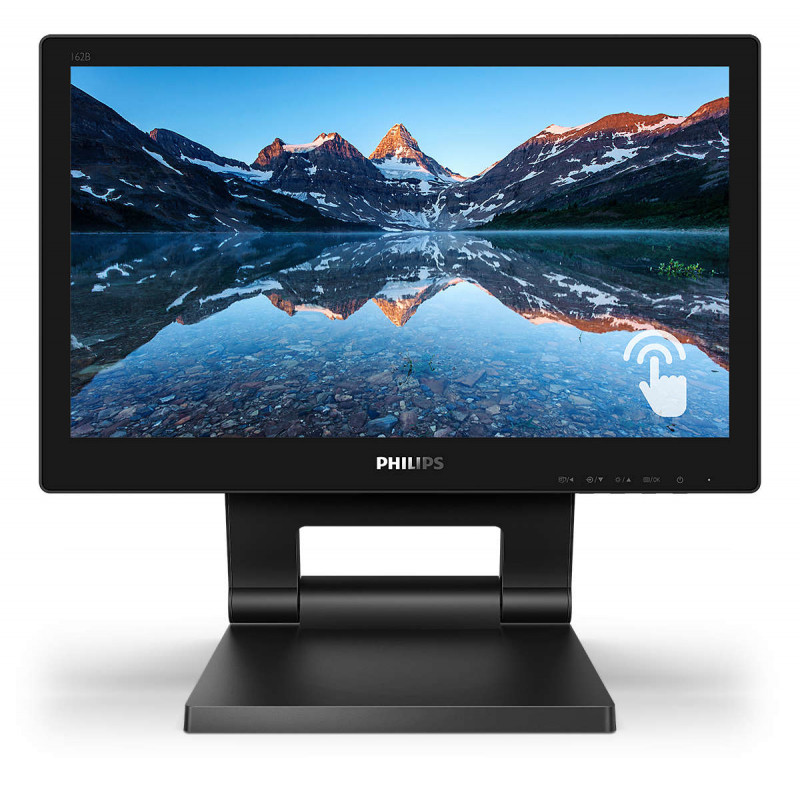 Monitor 15,6'' TOUCHSCREEN - Philips 162B9T/00 - HD 16:9 4ms 60Hz 220nits - USB + HDMI + DP + VGA + DVI Monitor 15,6'' TOUCHSCREEN - Philips 162B9T/00 - HD 16:9 4ms 60Hz 220nits - USB + HDMI + DP + VGA + DVI