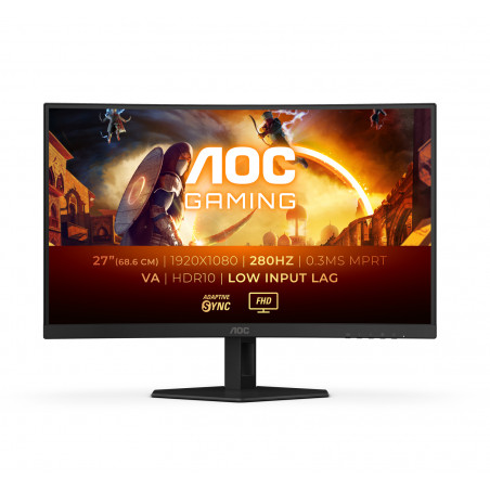 Monitor 27'' curvo fast VA - AOC G4 C27G4ZXE - FHD 16:9 280Hz 300nits 1ms - 2xHDMI + DP