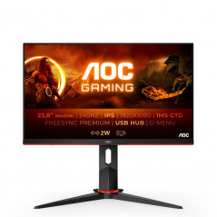 Monitor 23.8'' IPS - AOC G2 24G2ZU/BK - FHD 16:9 350nits 0.5ms 240Hz - 2xHDMI + DP + USB