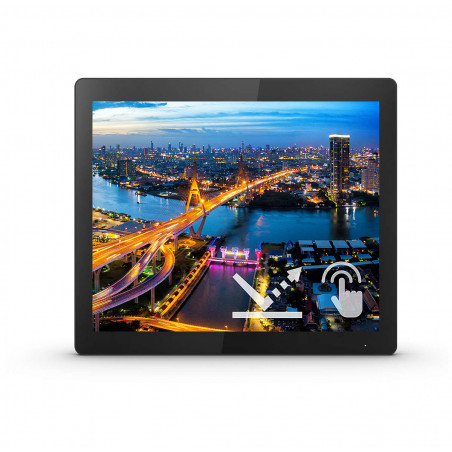 Monitor 17'' LCD Touchscreen - Philips B Line 172B1TFL/00 - 5:4 400nits 4ms 75Hz- HDMI + USB + DP + VGA + DVI