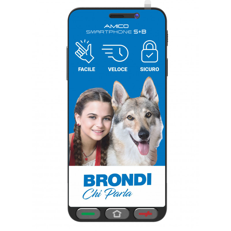 SMARTPHONE AMICO SMARTPHONE S+B NER 5,7 TASTO SOS/ANDROID 12GO/DS