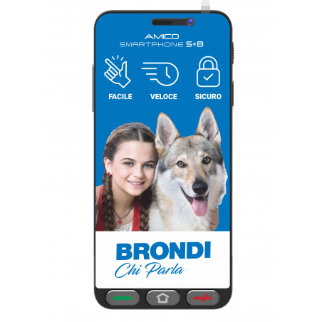 SMARTPHONE AMICO SMARTPHONE S+B NER 5,7 TASTO SOS/ANDROID 12GO/DS