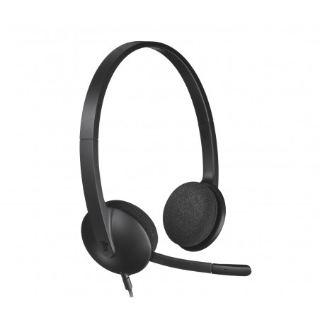 CUFFIA H340 LOGITECH USB BLACK