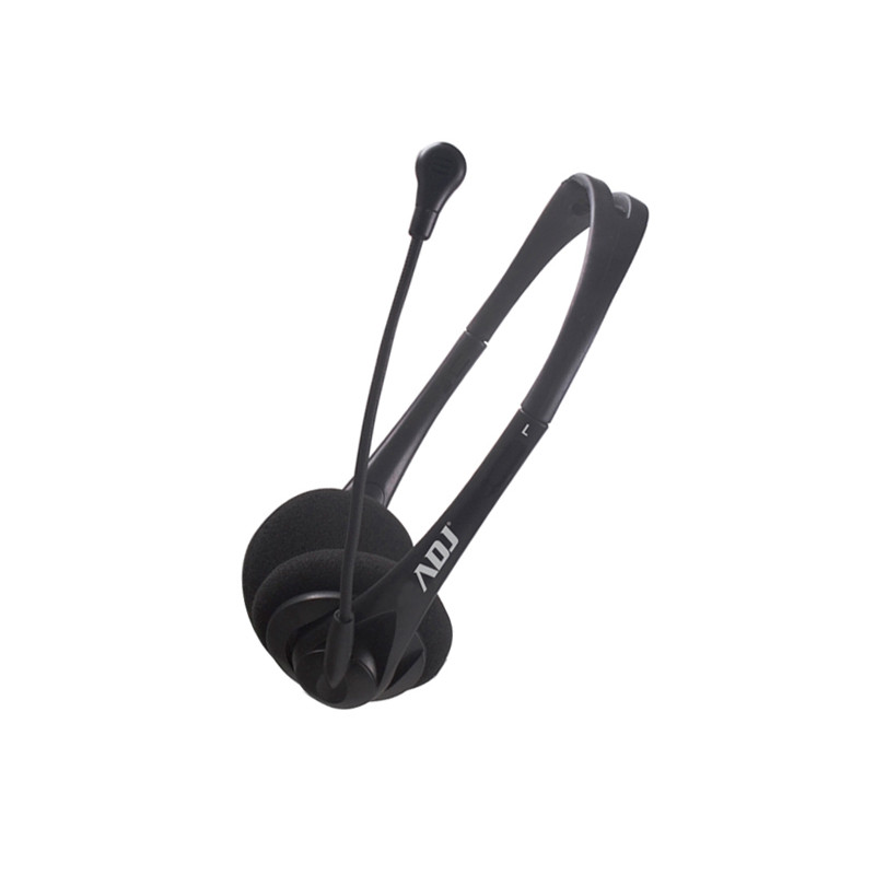 CUFFIA C/MICROFONO USB BK AGILE ADJ