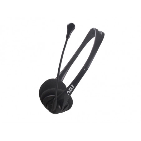 CUFFIA C/MICROFONO USB BK AGILE ADJ