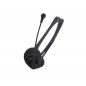 CUFFIA C/MICROFONO USB BK AGILE ADJ