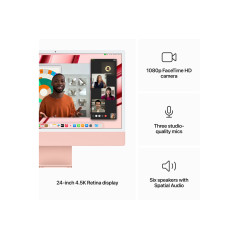 Apple iMac 24" M3 512GB Rosa | All-in-one Retina 4.5K