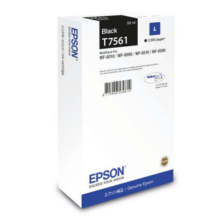 Cartuccia compatibile Epson per Stampante Cartucce - T7561 NERO - NERO PER WORKFORCE WF 8090 2.500PG
