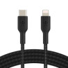 BELKIN Cavo intrecciato USB-C a Lightning 1m (Nero)