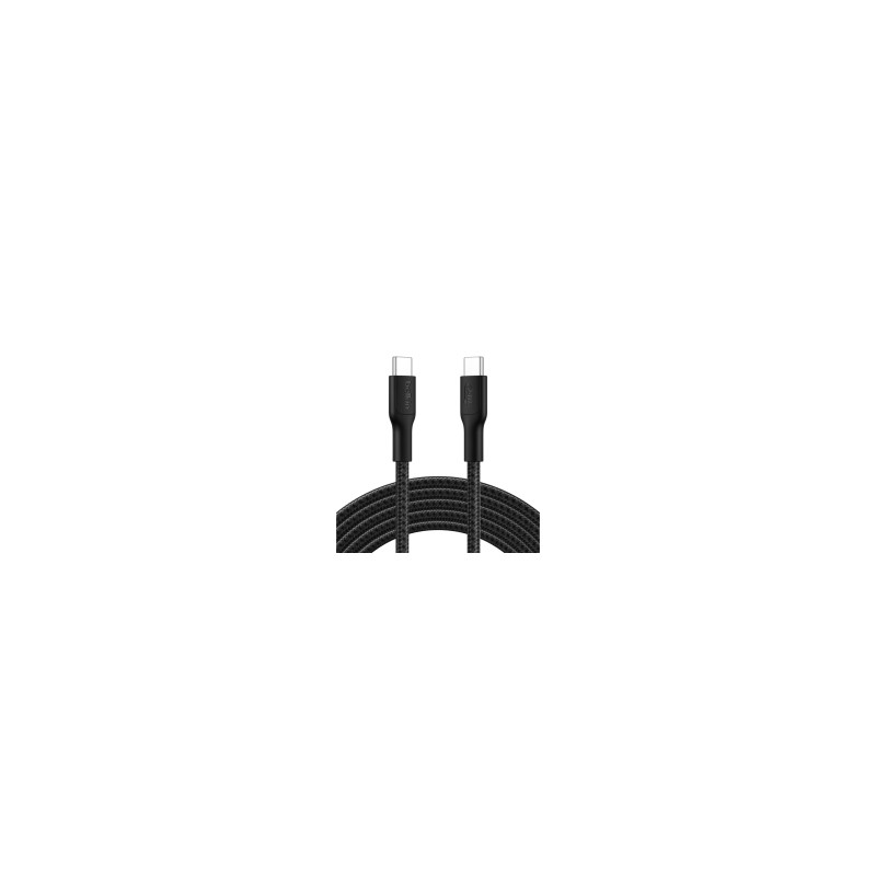 BELKIN Cavo Intrecciato PCR USB-C a USB-C 240W 2.0 3m (Nero)