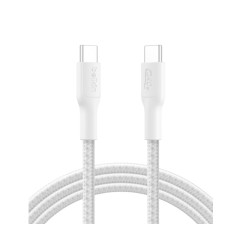 BELKIN Cavo Intrecciato PCR USB-C a USB-C 240W 2.0 2m (Bianco)