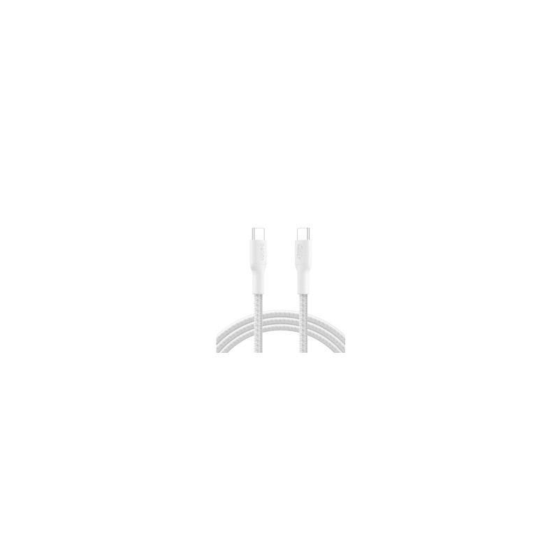 BELKIN Cavo Intrecciato PCR USB-C a USB-C 240W 2.0 2m (Bianco)