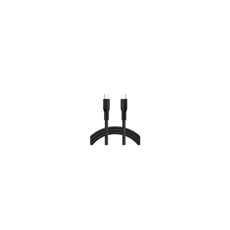BELKIN Cavo Intrecciato PCR USB-C a USB-C 240W 2.0 2m (Nero)