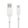 BELKIN Cavo Intrecciato USB-C 3m (Bianco)