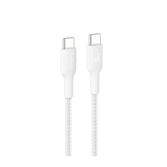 BELKIN Cavo Intrecciato PCR USB-C a USB-C 240W 2.0 1m (Bianco)