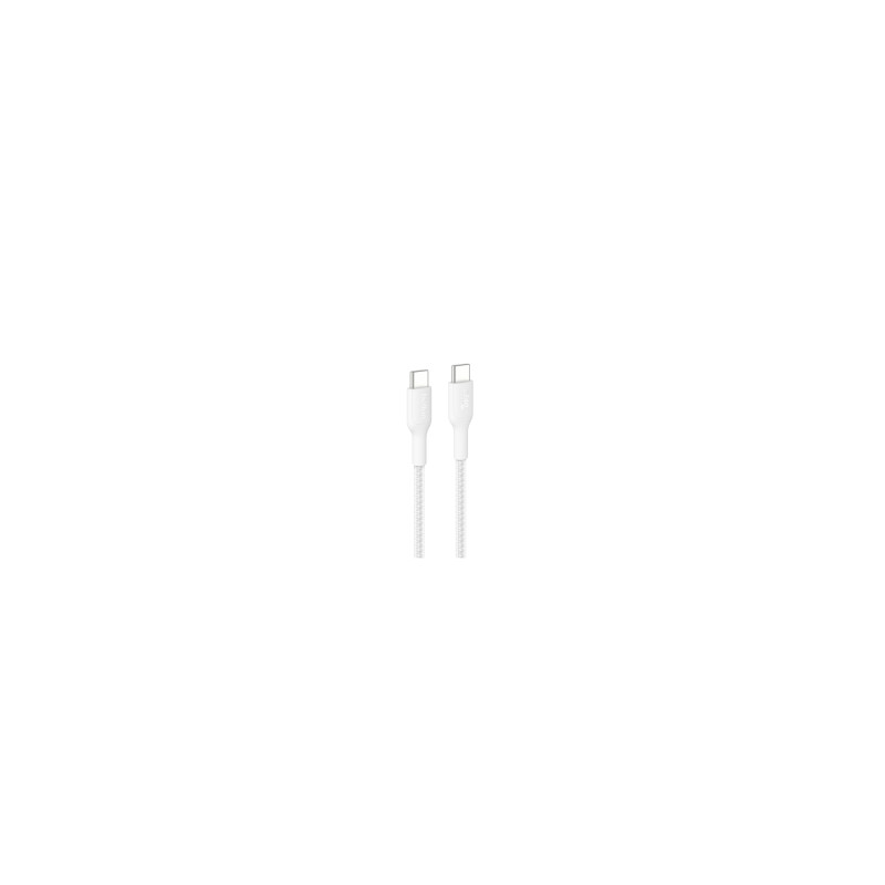 BELKIN Cavo Intrecciato PCR USB-C a USB-C 240W 2.0 1m (Bianco)