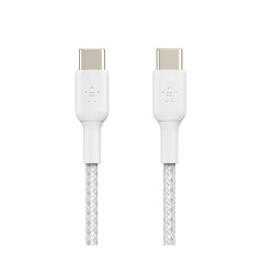 BELKIN Cavo intrecciato USB-C a USB-C 2m (Bianco)