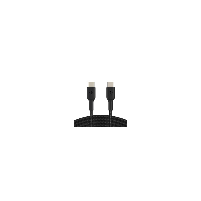 BELKIN Cavo Intrecciato USB-C a USB-C 1m (Nero)