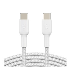 BELKIN Cavo Intrecciato USB-C a USB-C 1m (Bianco)
