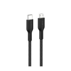 BELKIN Cavo Intrecciato PCR USB-C a Micro-USB 2.0 1m (Nero)