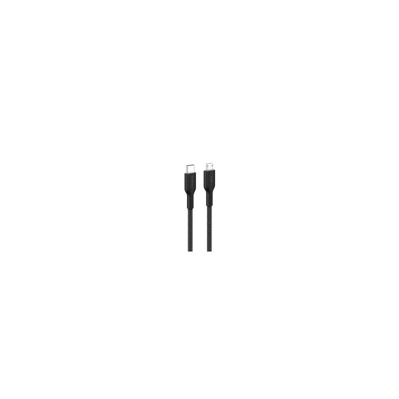 BELKIN Cavo Intrecciato PCR USB-C a Micro-USB 2.0 1m (Nero)